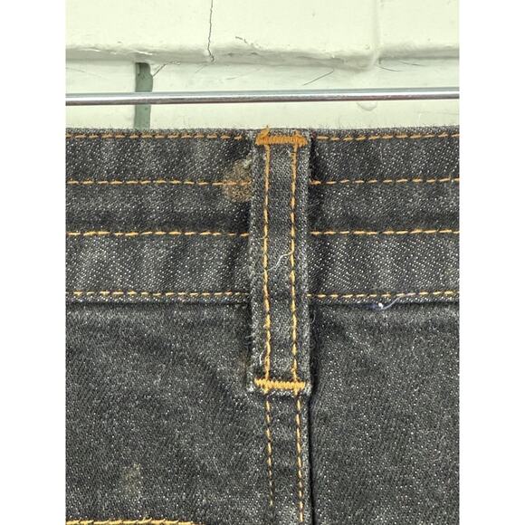 Betabrand Mens 38x30 Black Dark Wash Plaid Interior Trim Drawstring Denim Jeans - Picture 10 of 10